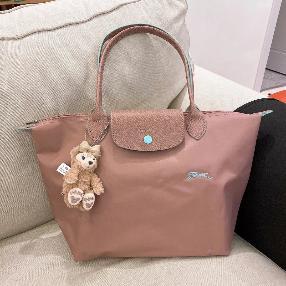 Longchamp Longchamp Le Pliage Anniversary Vintage Pink Tote Bag Pink - 1