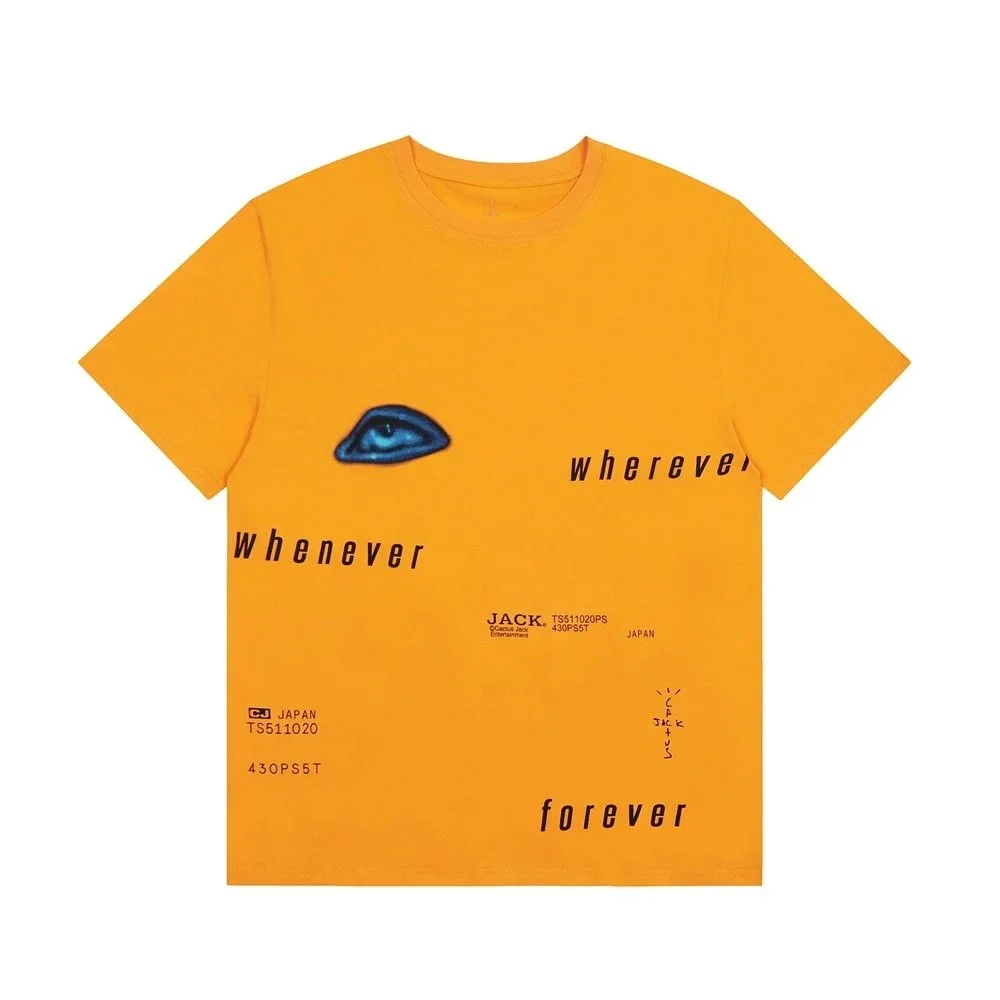 Travis Scott Travis Scott Cactus Jack Eye Print Yellow T-Shirt Yellow