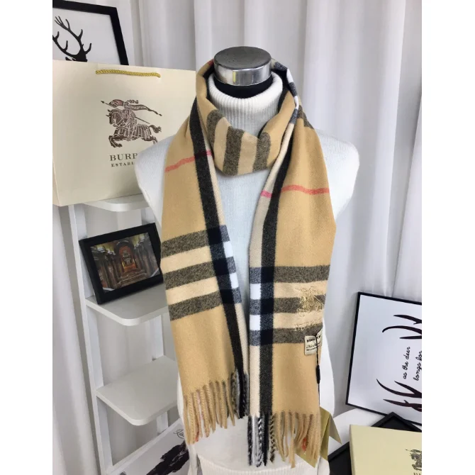 Burberry Burberry TB Monogram A-7 Yellow Scarf Yellow
