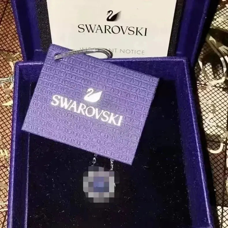 Swarovski Swarovski Tennis Crystal Necklace in Purple Box Purple