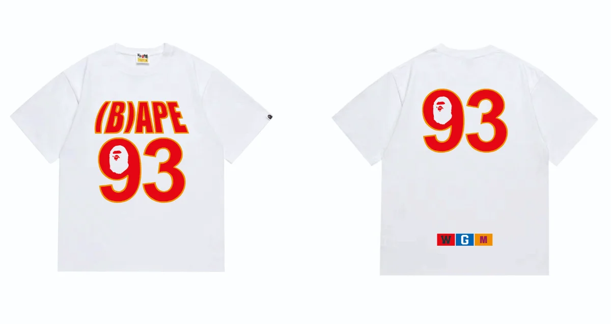 A Bathing Ape A Bathing Ape (B)APE 93 White T-Shirt White - 1