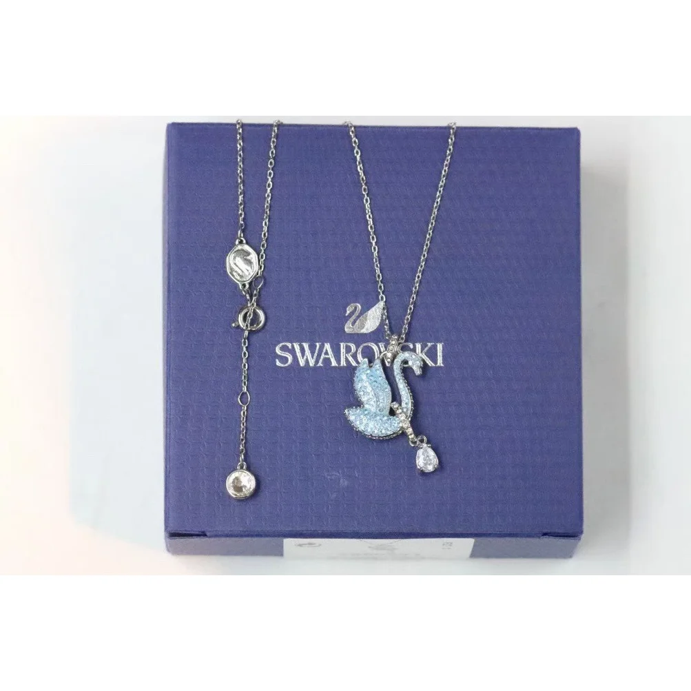 Swarovski Swarovski Swan Crystal Necklace Blue Jewelry Blue - 1