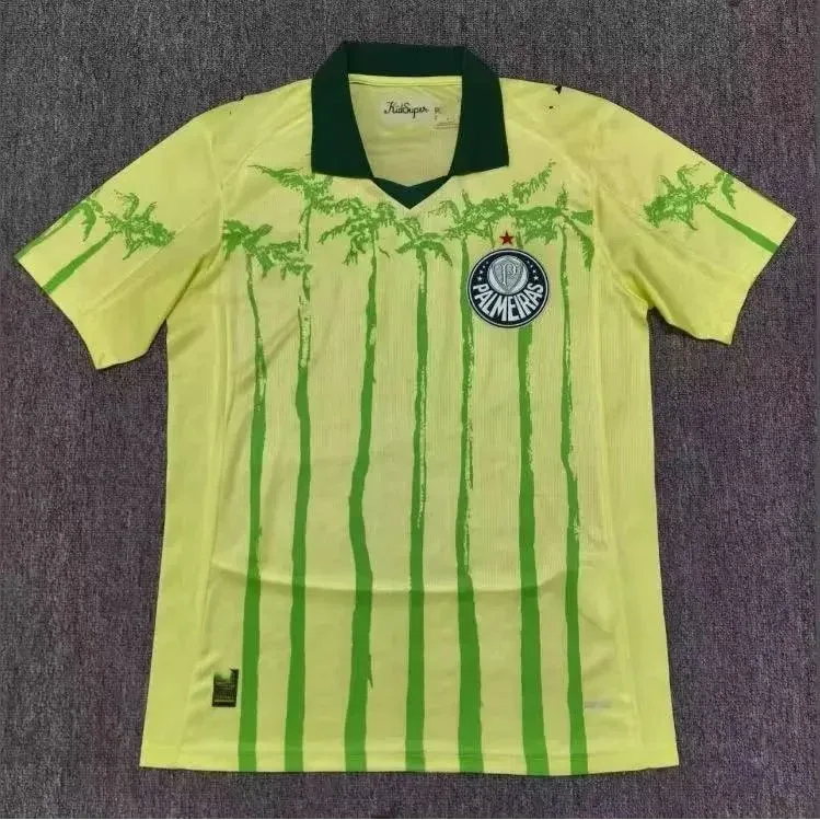 Nike Nike Palmeiras Away Jersey Yellow Green Soccer Top Yellow - 1