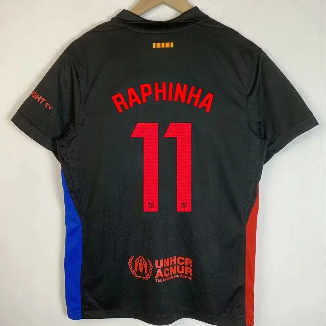 Nike Nike Air Force 1 Raphinha 11 Away Jersey Soccer Shirt Black - 1