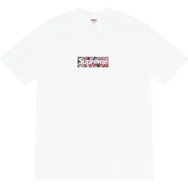 Supreme Supreme Box Logo White Floral T-Shirt White - 1