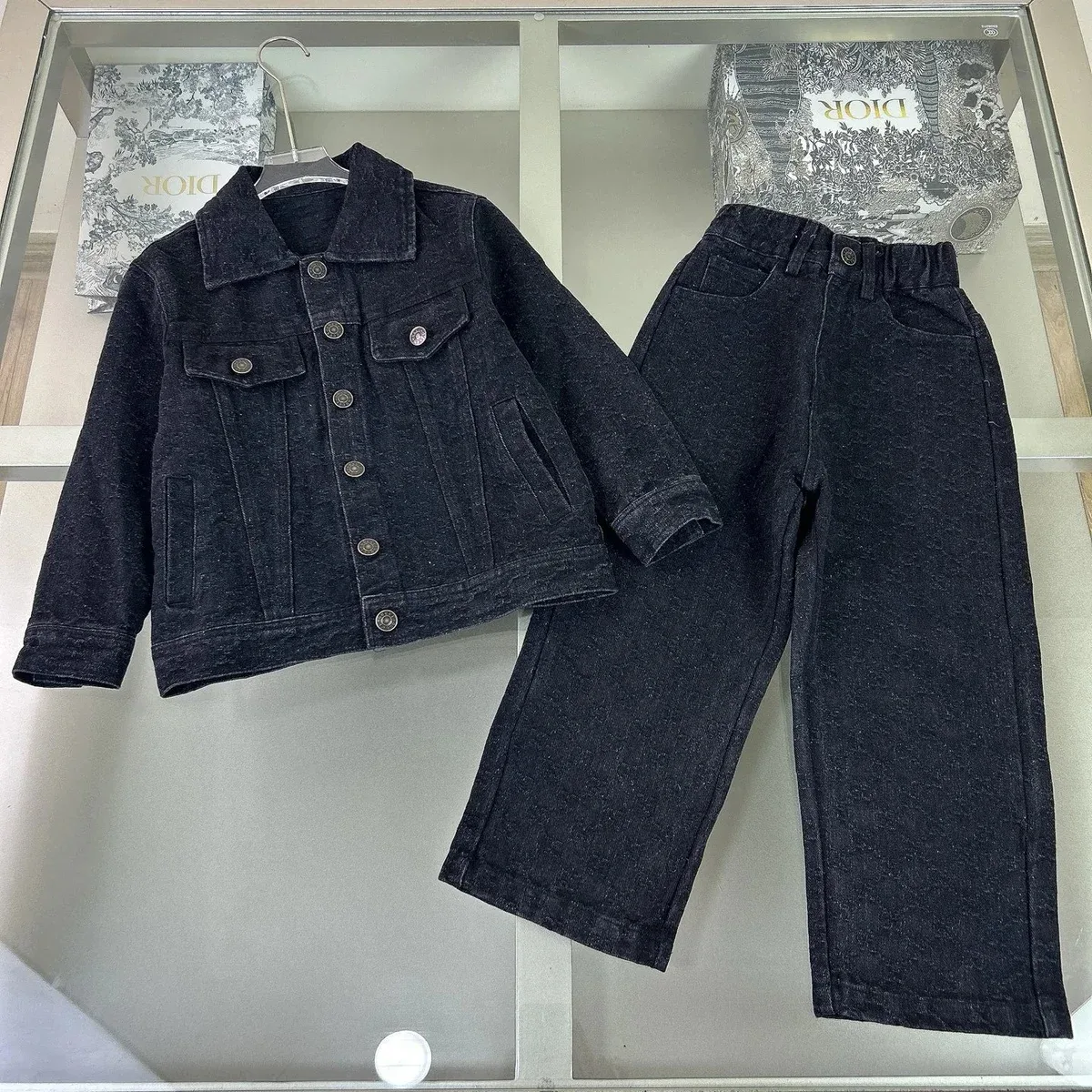Dior Dior Kids Denim Co-ord Set Dark Indigo Navy