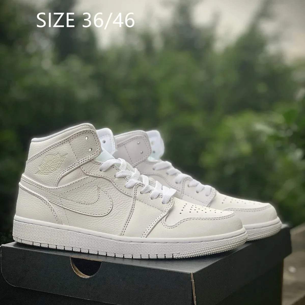 Nike Nike Air Jordan 1 Mid Sail White Sneakers White - 1