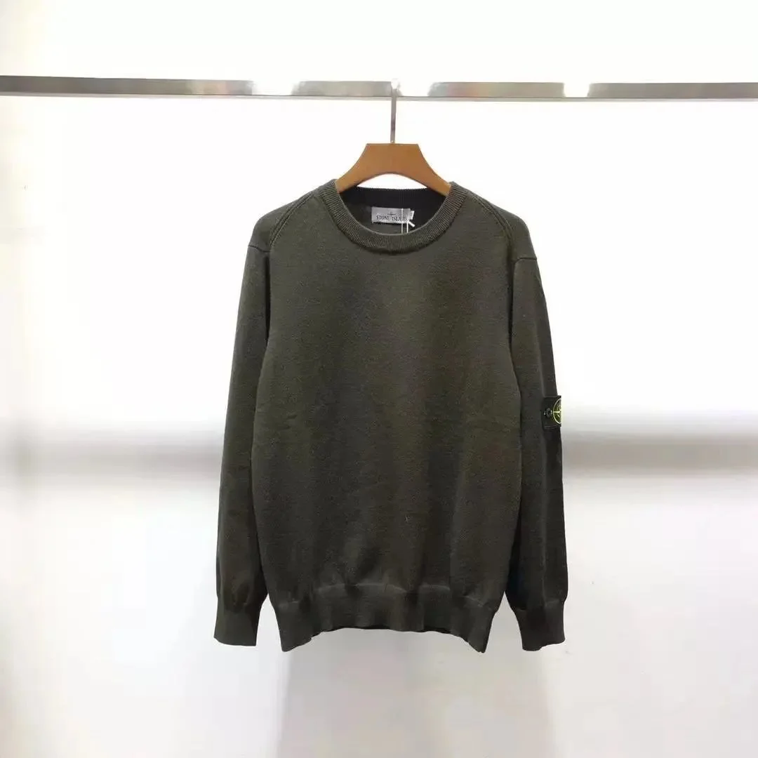 Stone Island Stone Island 8806 Military Green Crewneck Sweater Green