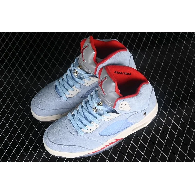 Nike Nike Air Jordan 5 Light Blue Sail Sneakers Blue - 1