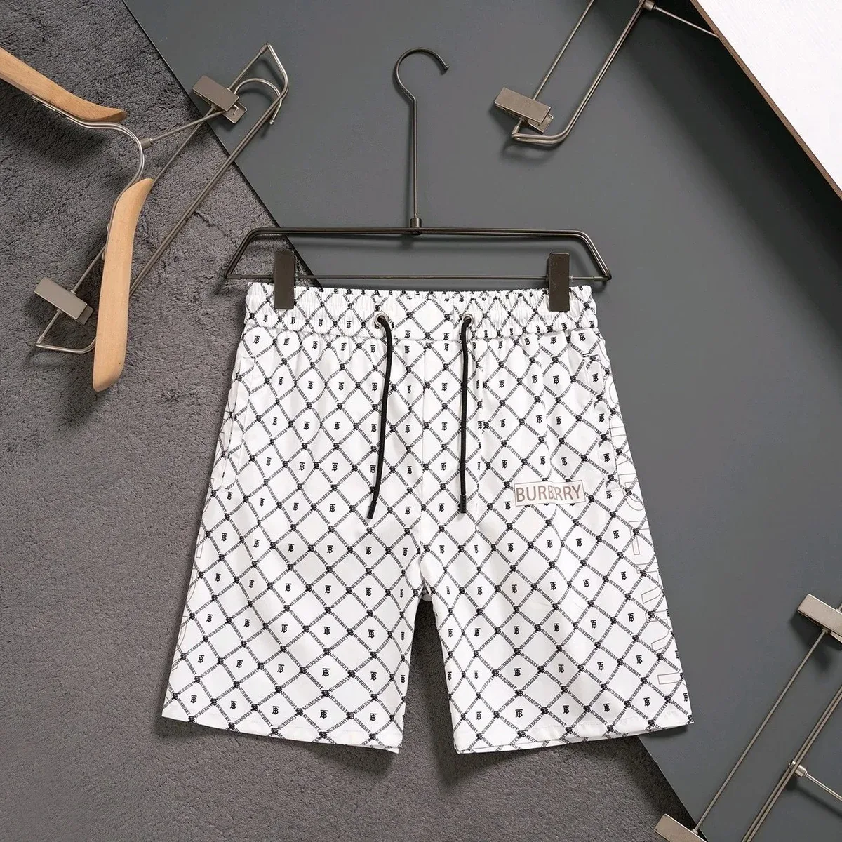 Burberry Burberry Monogram Print Shorts White White