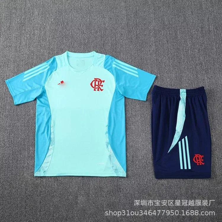 Adidas Adidas Flamengo Training Set A-25-26弗拉门戈 Jersey & Shorts Blue - 1