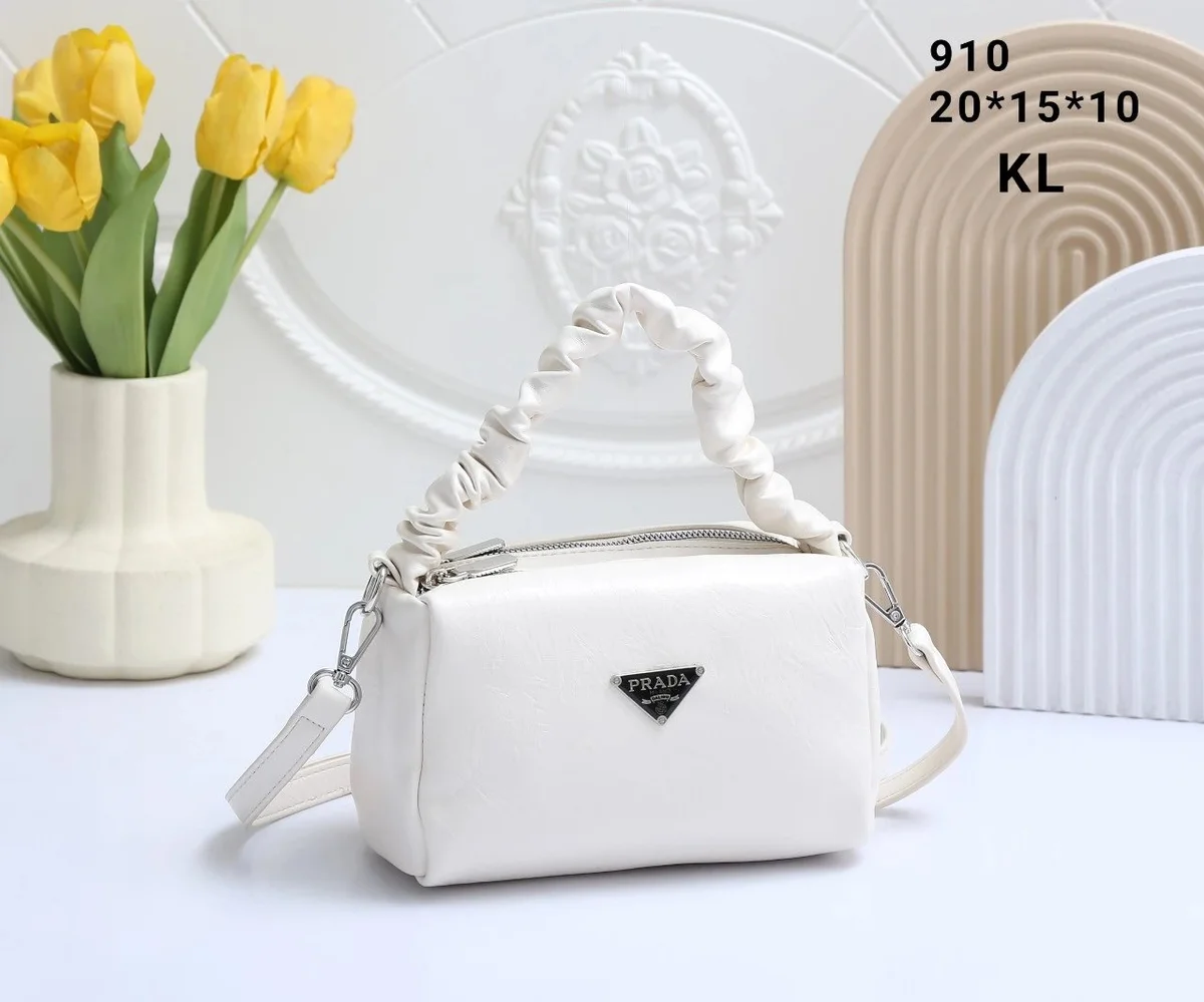 Prada Prada Cahier 910-1 White Handbag White