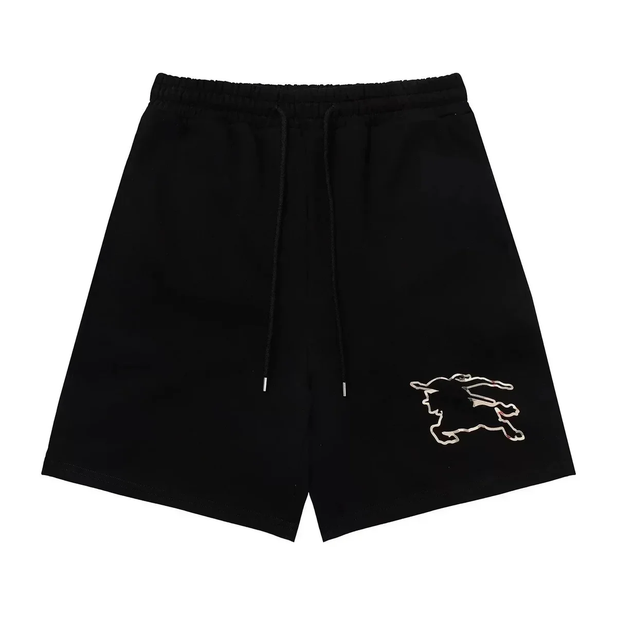 Burberry Burberry Black Horse Embroidered Shorts Black - 1