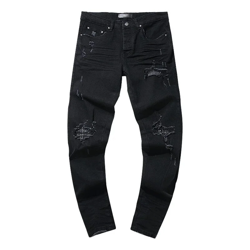 Other Distressed Black Ripped Jeans Black - 1