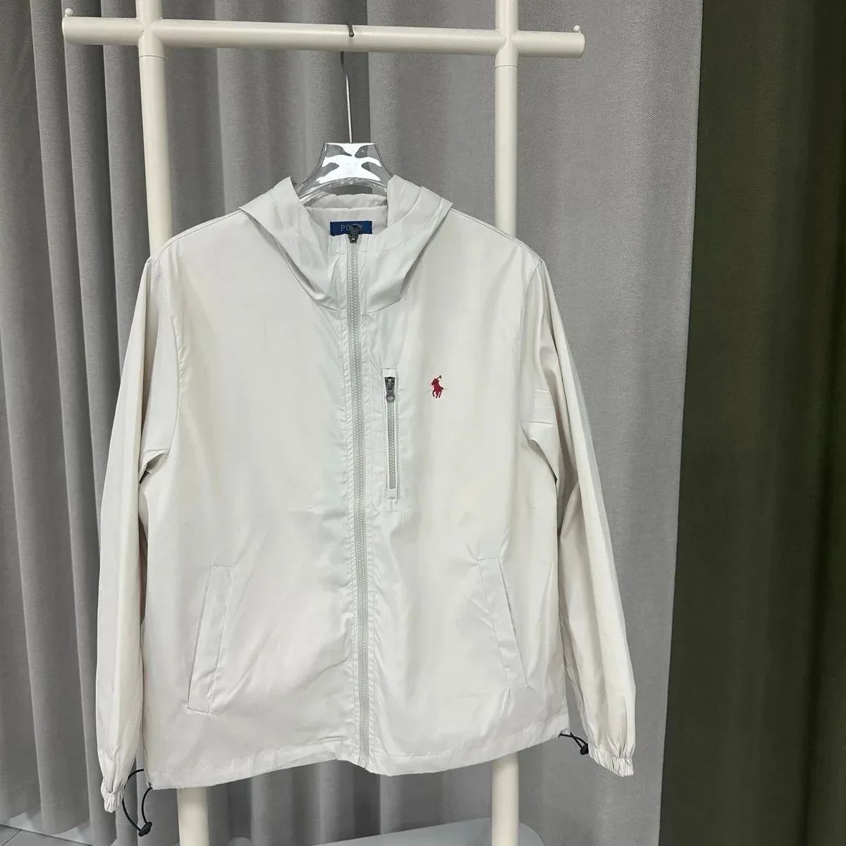 Polo Ralph Lauren Polo Ralph Lauren Big Pony White Hooded Jacket White - 1