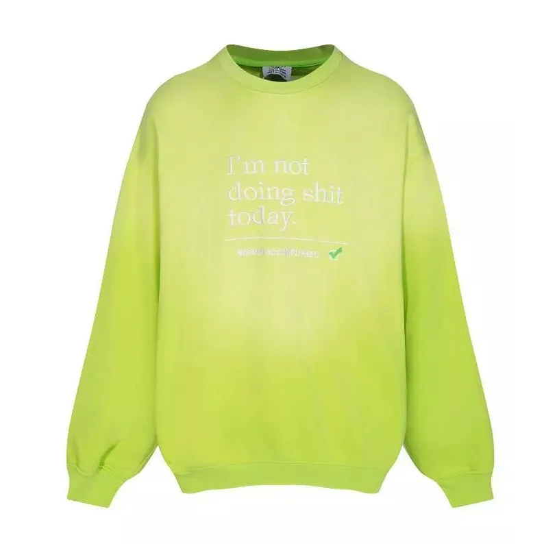 Other Unisex V222 Yellow Oversized Sweatshirt Yellow - 1