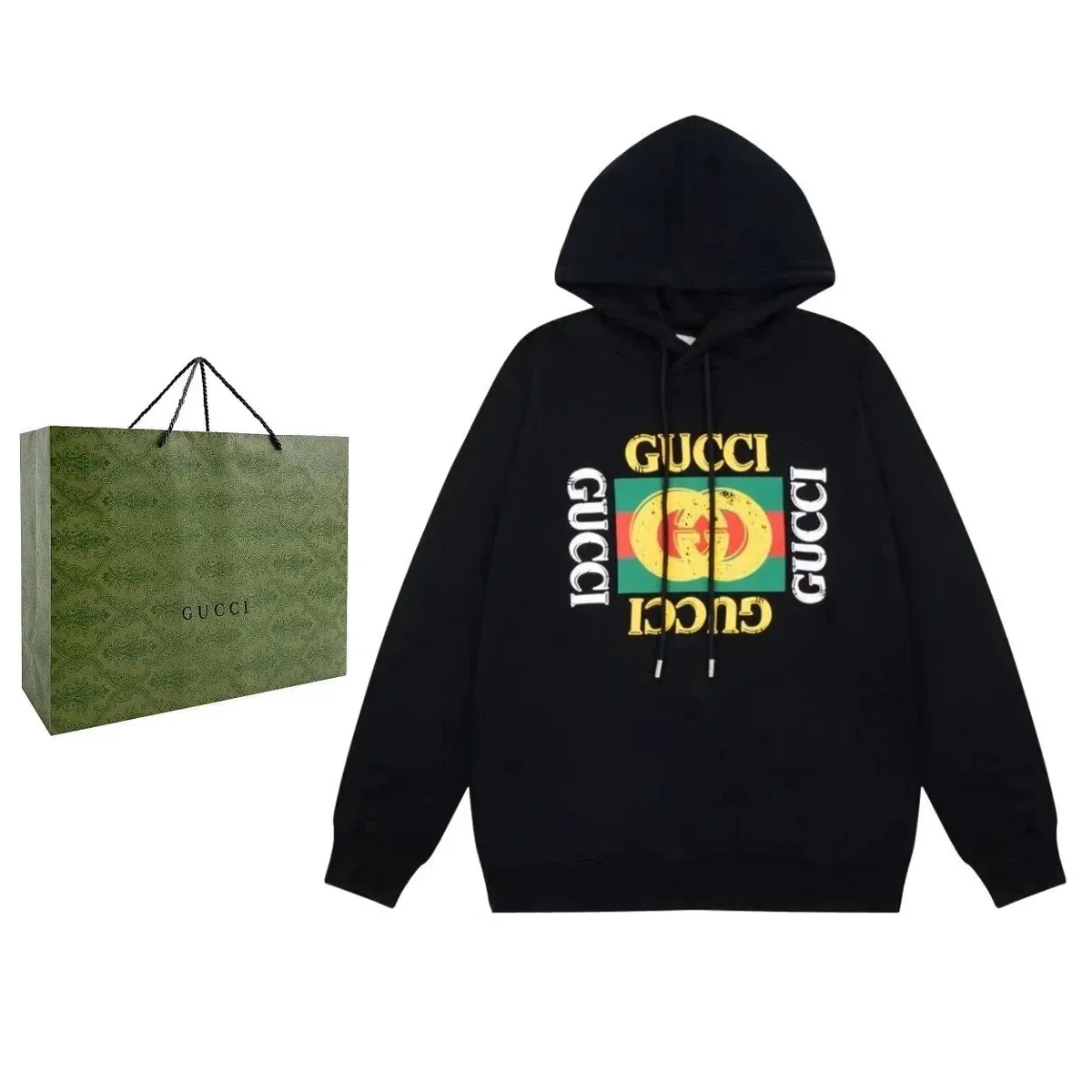 Gucci Gucci GG Supreme Black Hoodie Black