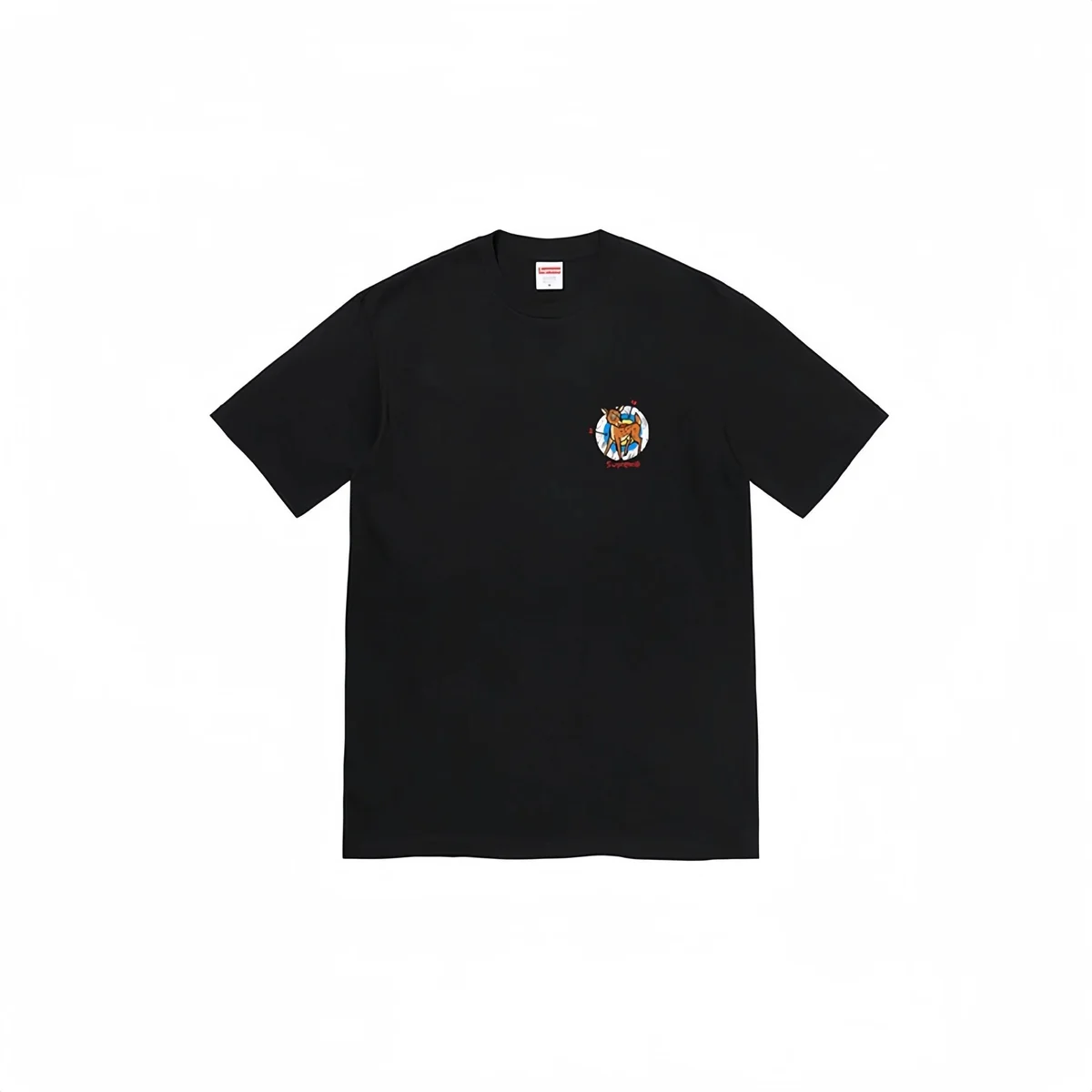 Supreme Supreme Black Deer Graphic T-Shirt Black - 1