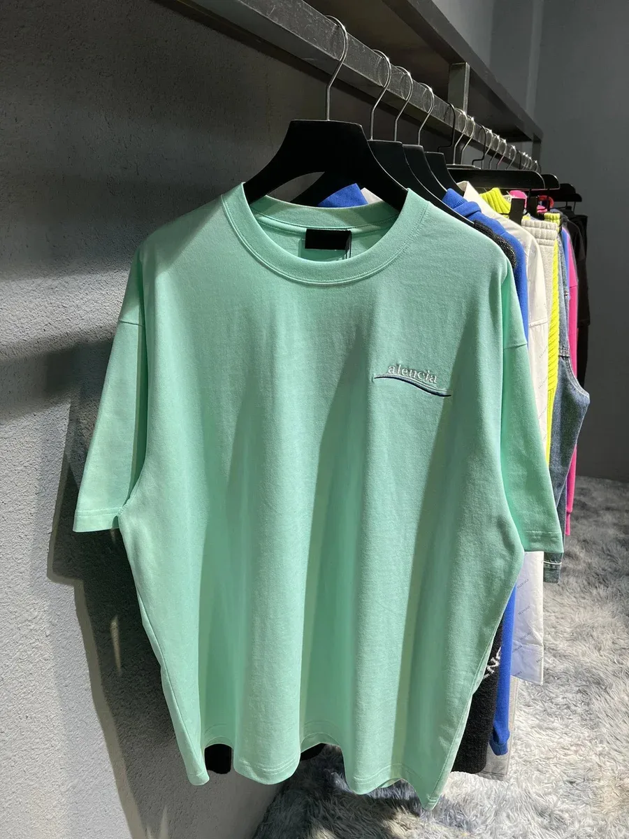 Balenciaga Balenciaga Mint Green Oversized T-Shirt Green