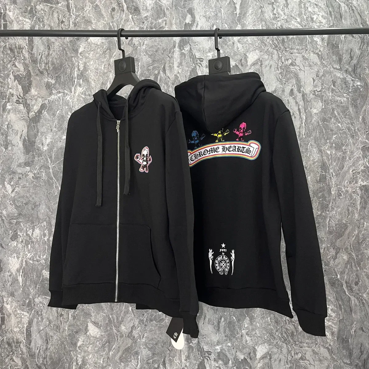 Chrome Hearts Chrome Hearts Black 'CH Cross' Hoodie Black - 1