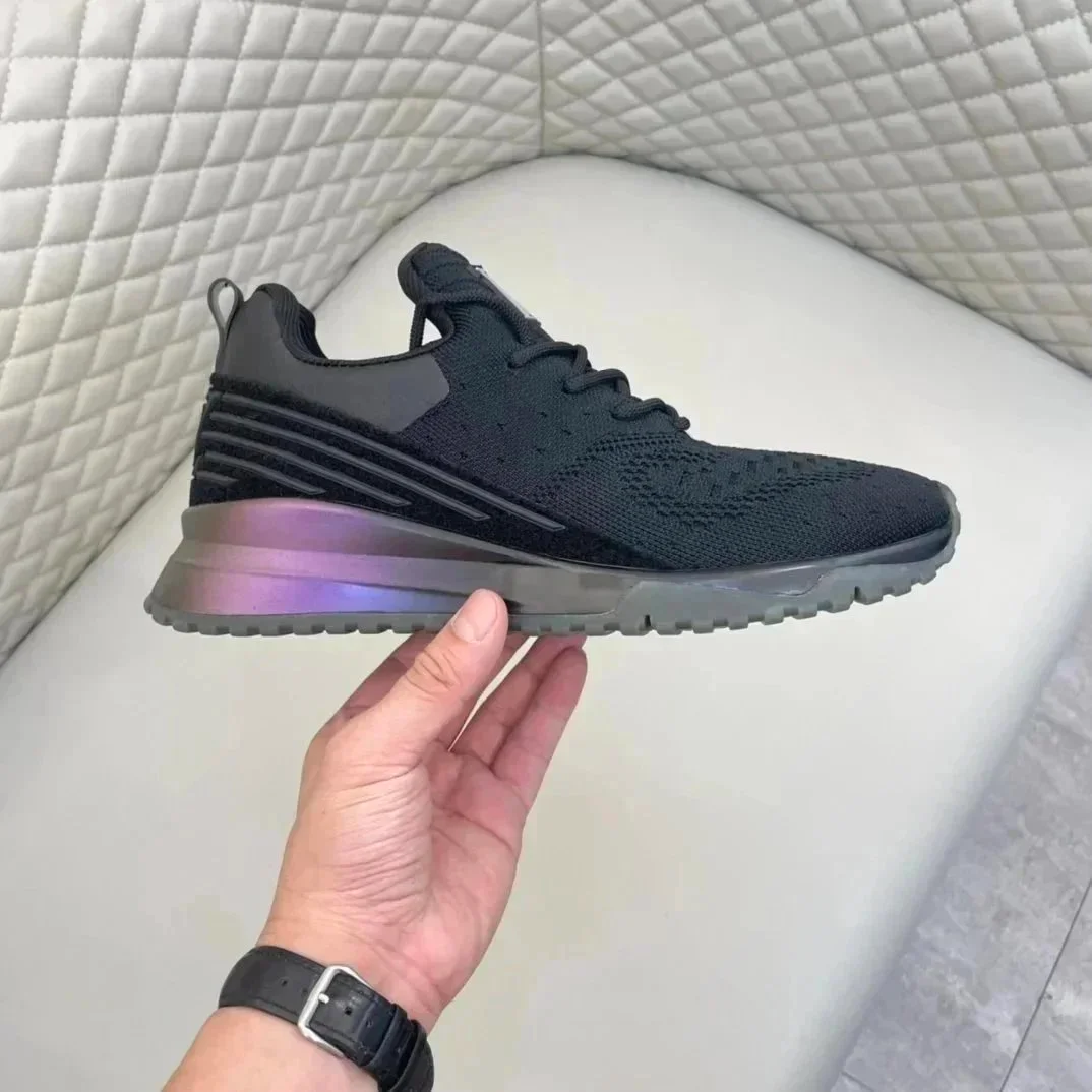 Other Unisex Black Iridescent Sole Sneakers Black - 1