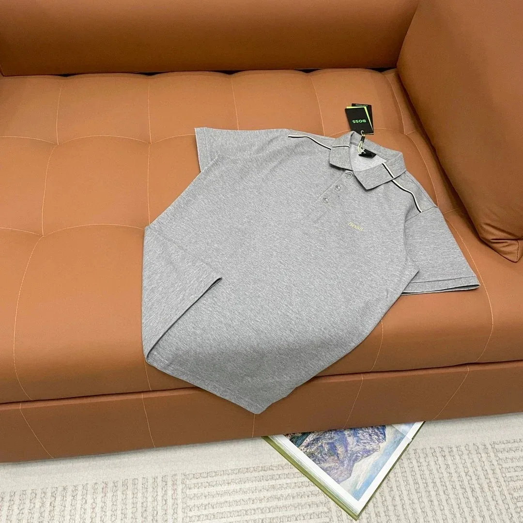Hugo Boss Hugo Boss Grey Polo Shirt with Logo Detail Grey - 1