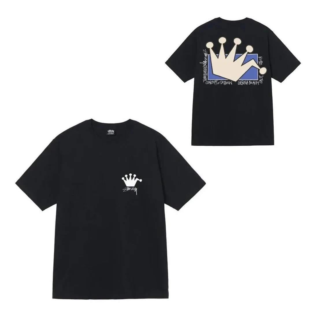 Stussy Stussy STX-031 Crown T-Shirt Black T-Shirts Black - 1