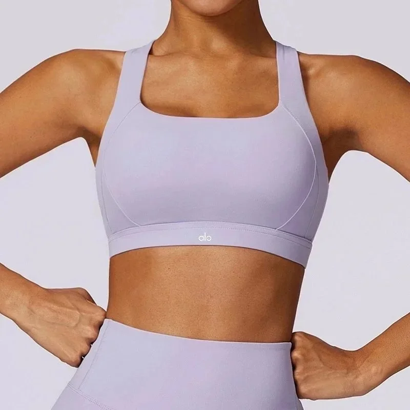 Other Romantic Purple Sports Bra Set Purple - 1