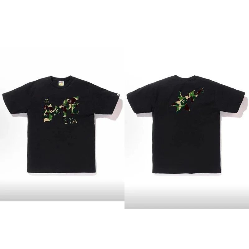 A Bathing Ape A Bathing Ape BAPE STA Black Camo T-Shirt Black - 1