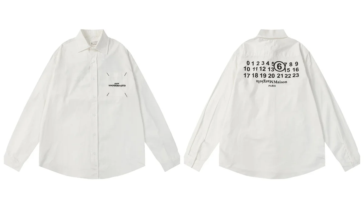 Maison Margiela Maison Margiela Replica White Button-Up Shirt White