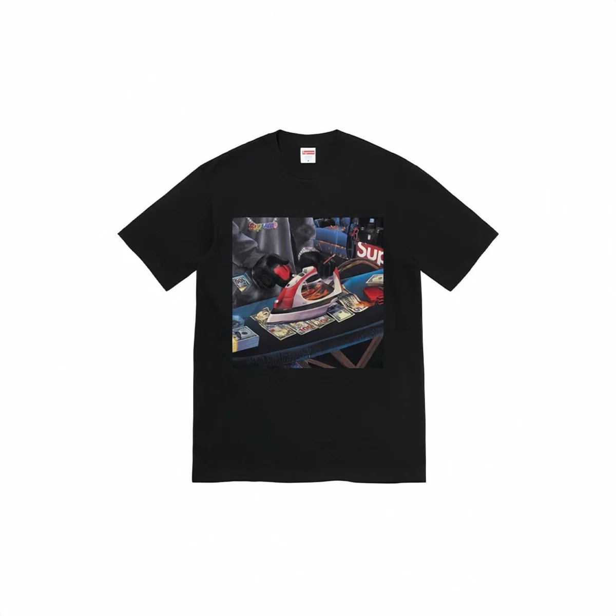 Supreme Supreme Ironing Money T-Shirt Black Casual Black - 1