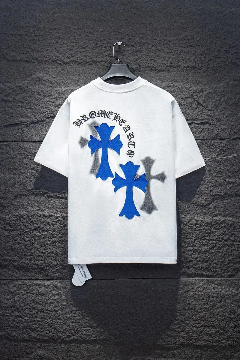 Chrome Hearts Chrome Hearts CH Cross White/Blue T-Shirt White