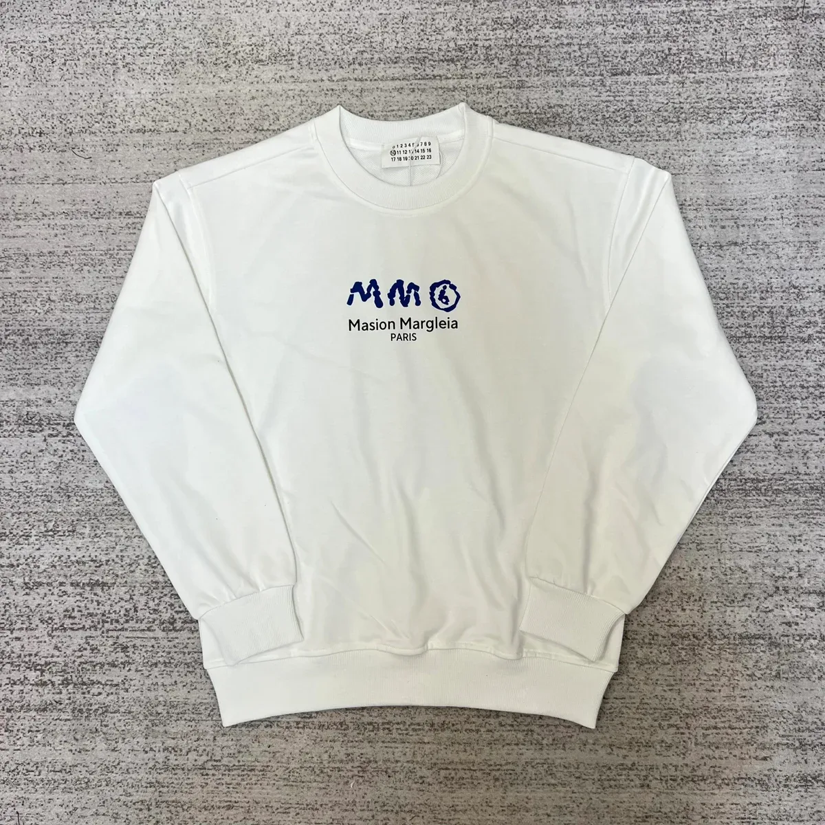Maison Margiela Maison Margiela White MM6 Logo Crewneck Sweatshirt White - 1