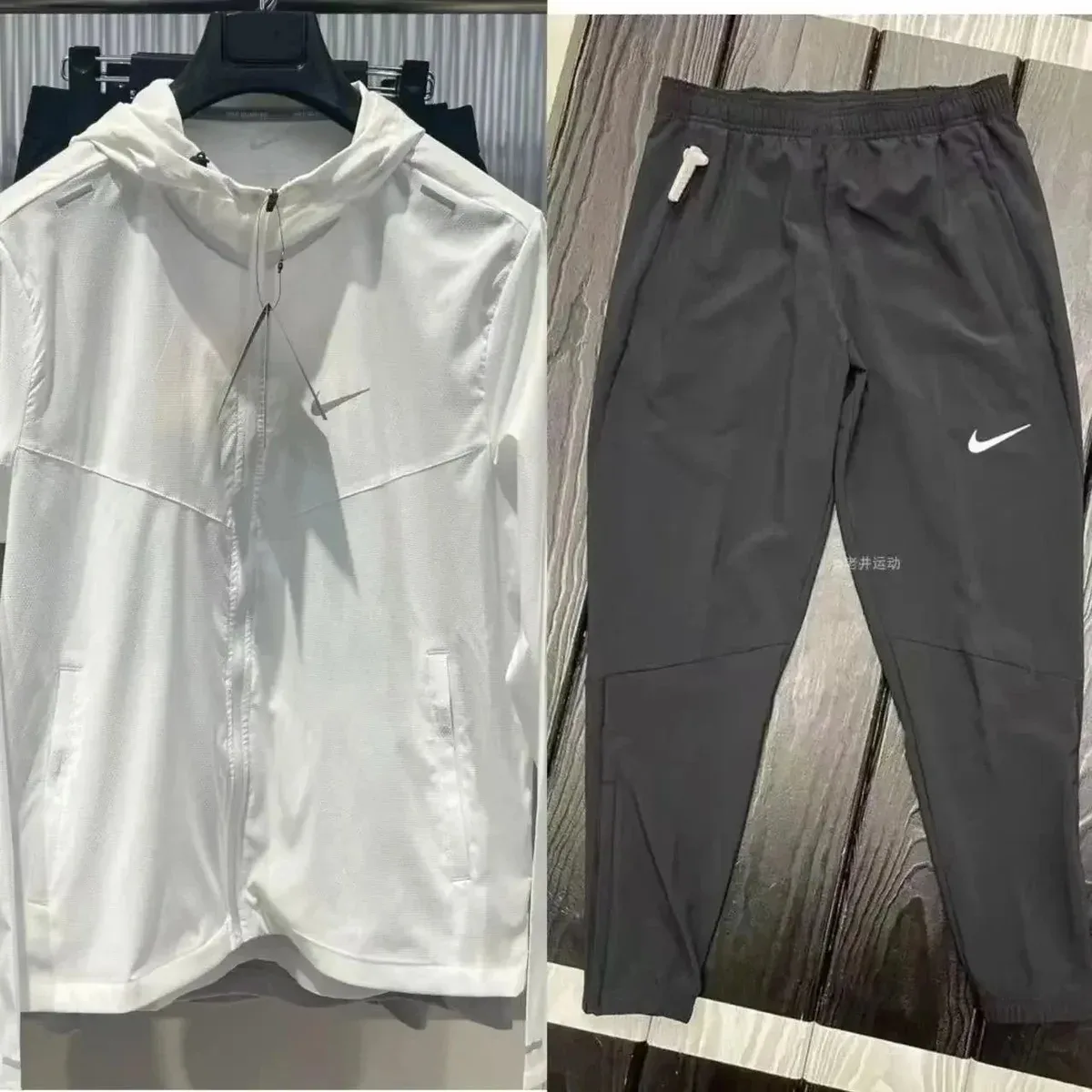 Nike Nike Tech Fleece White/Charcoal Co-ord Set White