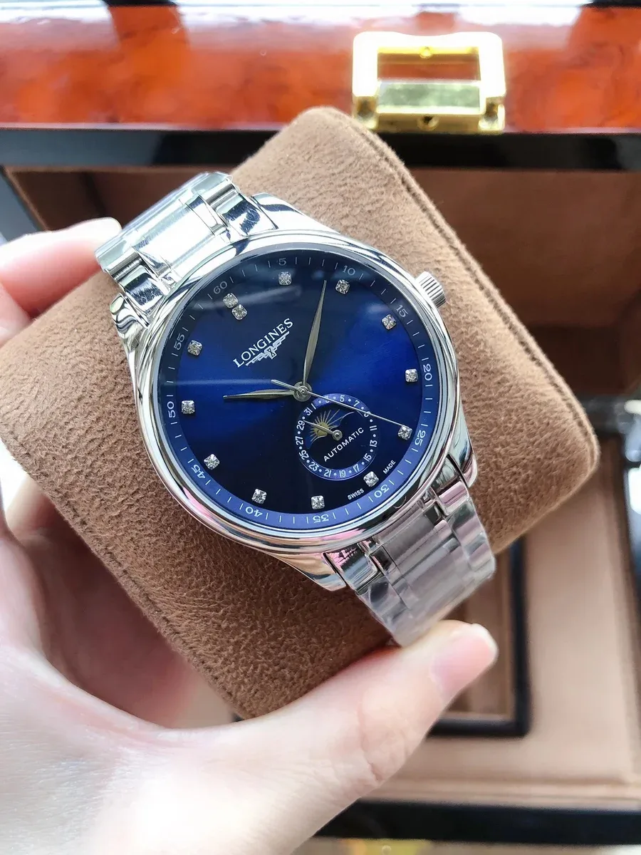 Longines Longines Master Collection Silver Case Blue Dial Steel Strap Watch Blue - 1