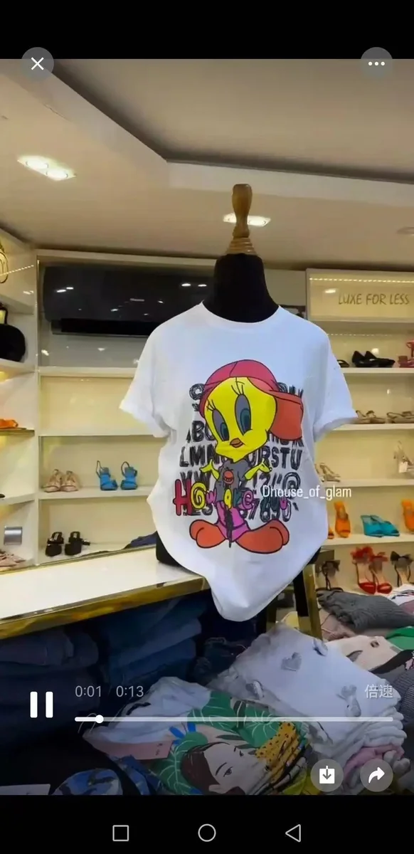 Other White Tweety Bird Graphic T-Shirt White - 1