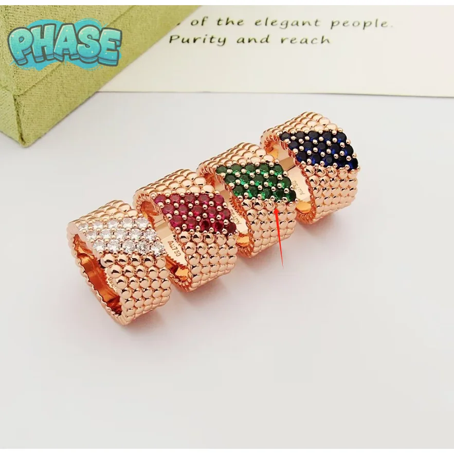 Other Rose Gold Gemstone Ring Set - Colorful Stones Gold - 1