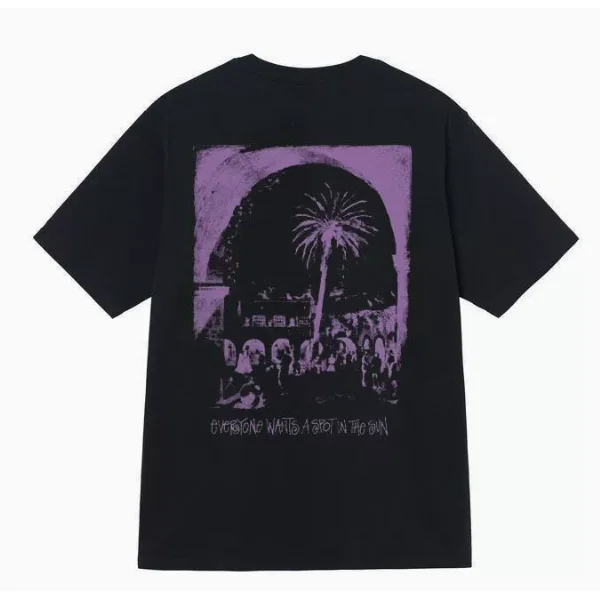 Other Black Oversone Print T-Shirt Black - 1