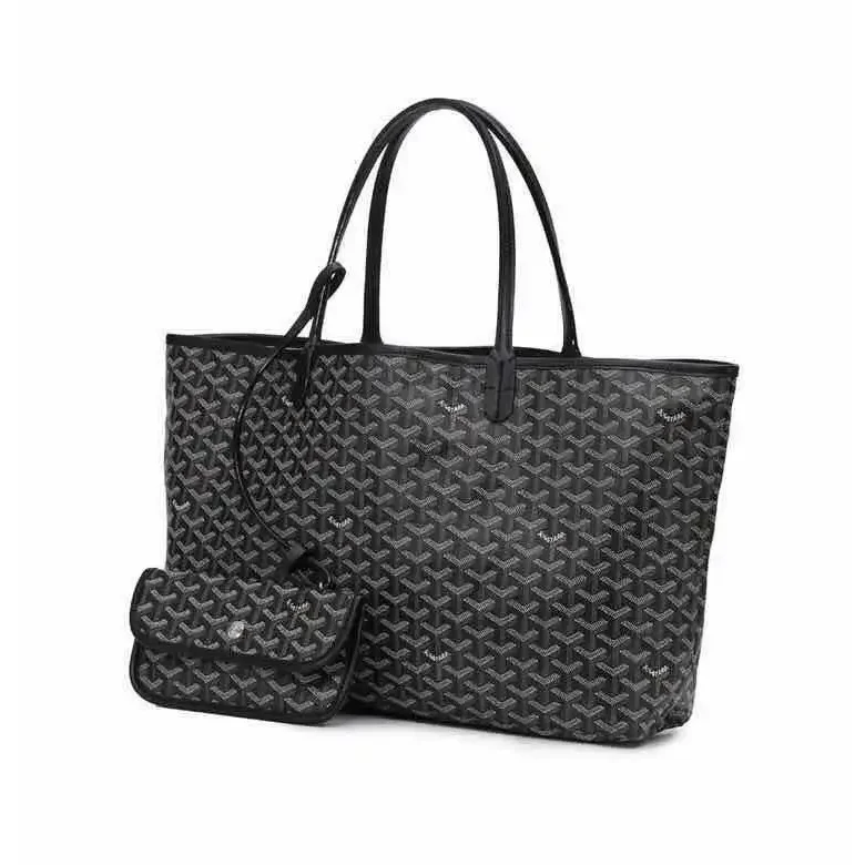 Goyard Goyard YARD Black Tote Bag with Pouch Black - 1
