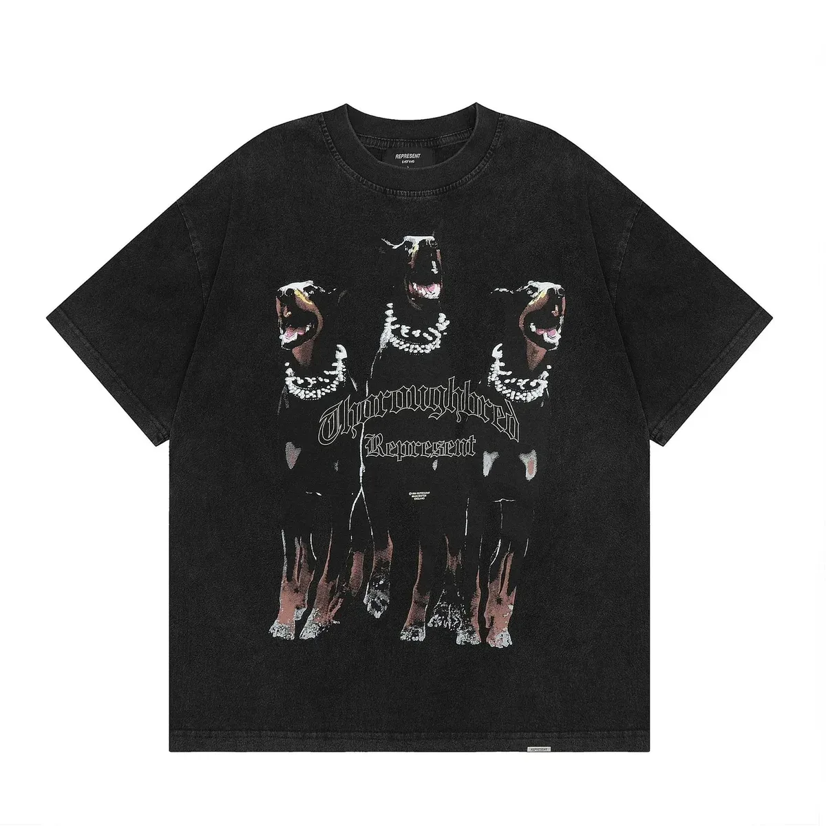 Represent Represent Thoroughbred Black Graphic T-Shirt Black