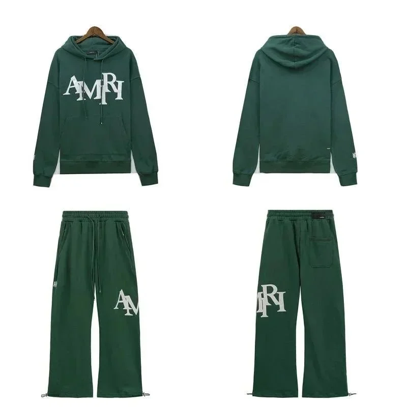 Amiri Amiri ALBB-002 Green Hoodie & Pants Set Green - 1