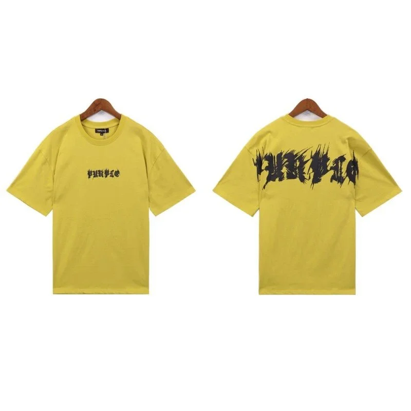 Purple Brand Purple Brand P001 Yellow Temple T-Shirt Yellow - 1
