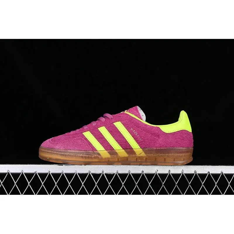 Adidas Adidas Gazelle Fuchsia Yellow Sneakers Pink - 1