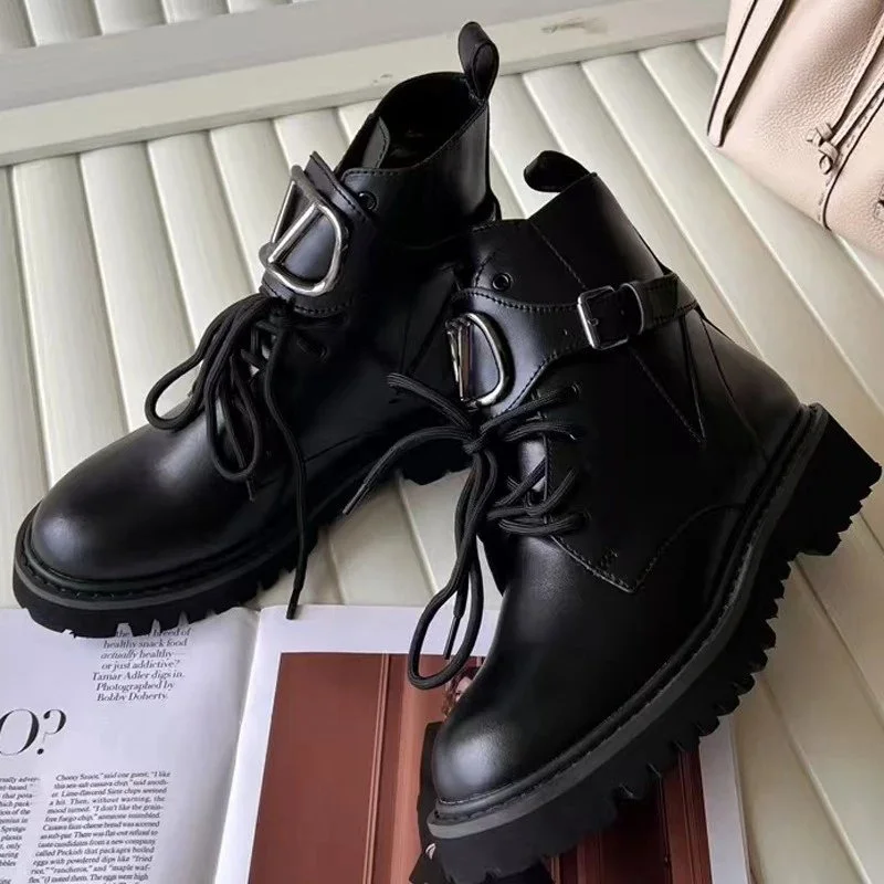 Valentino Valentino Rockstud Black Leather Boots Black - 1