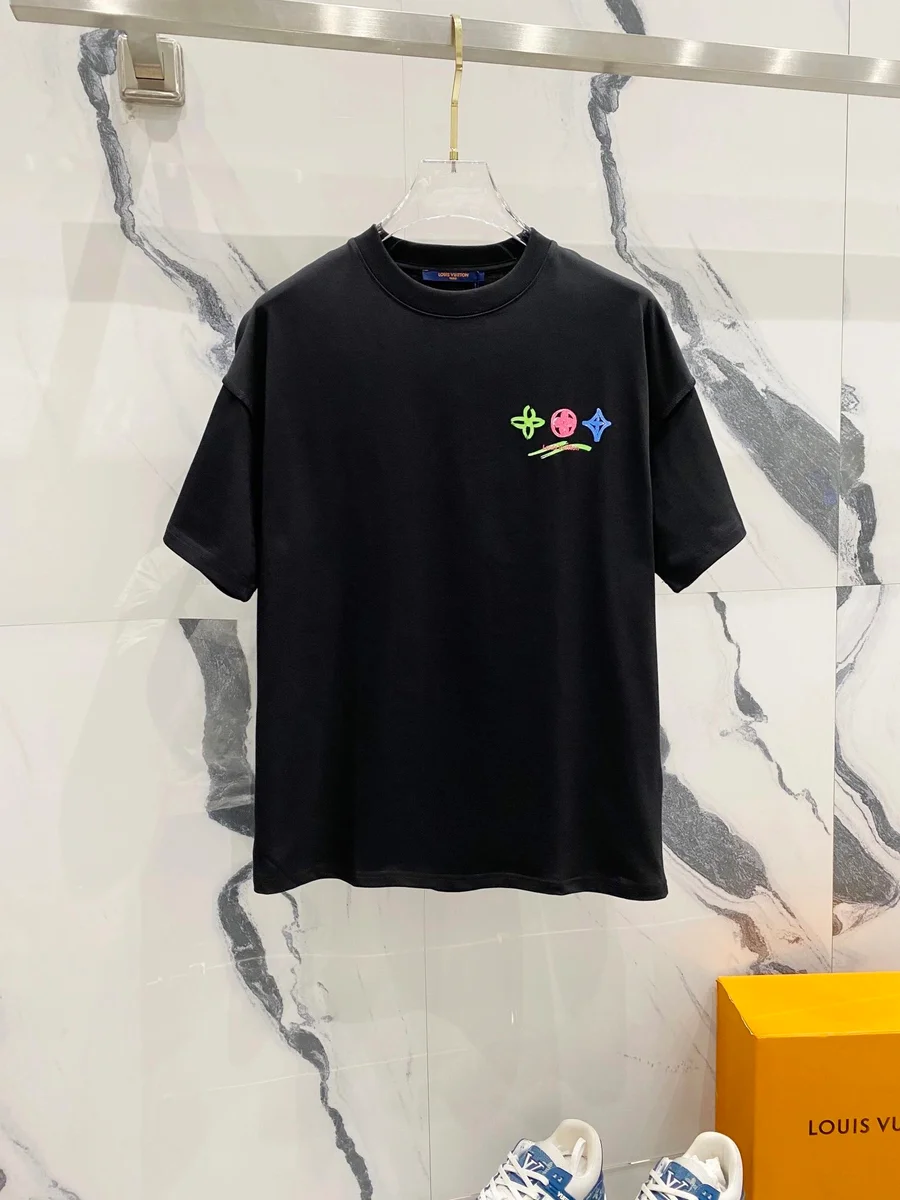 Louis Vuitton Louis Vuitton Monogram Black Multicolor T-Shirt Black