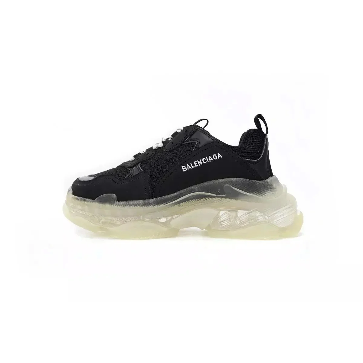 Balenciaga Balenciaga Triple S Black Crystal Sneakers Black