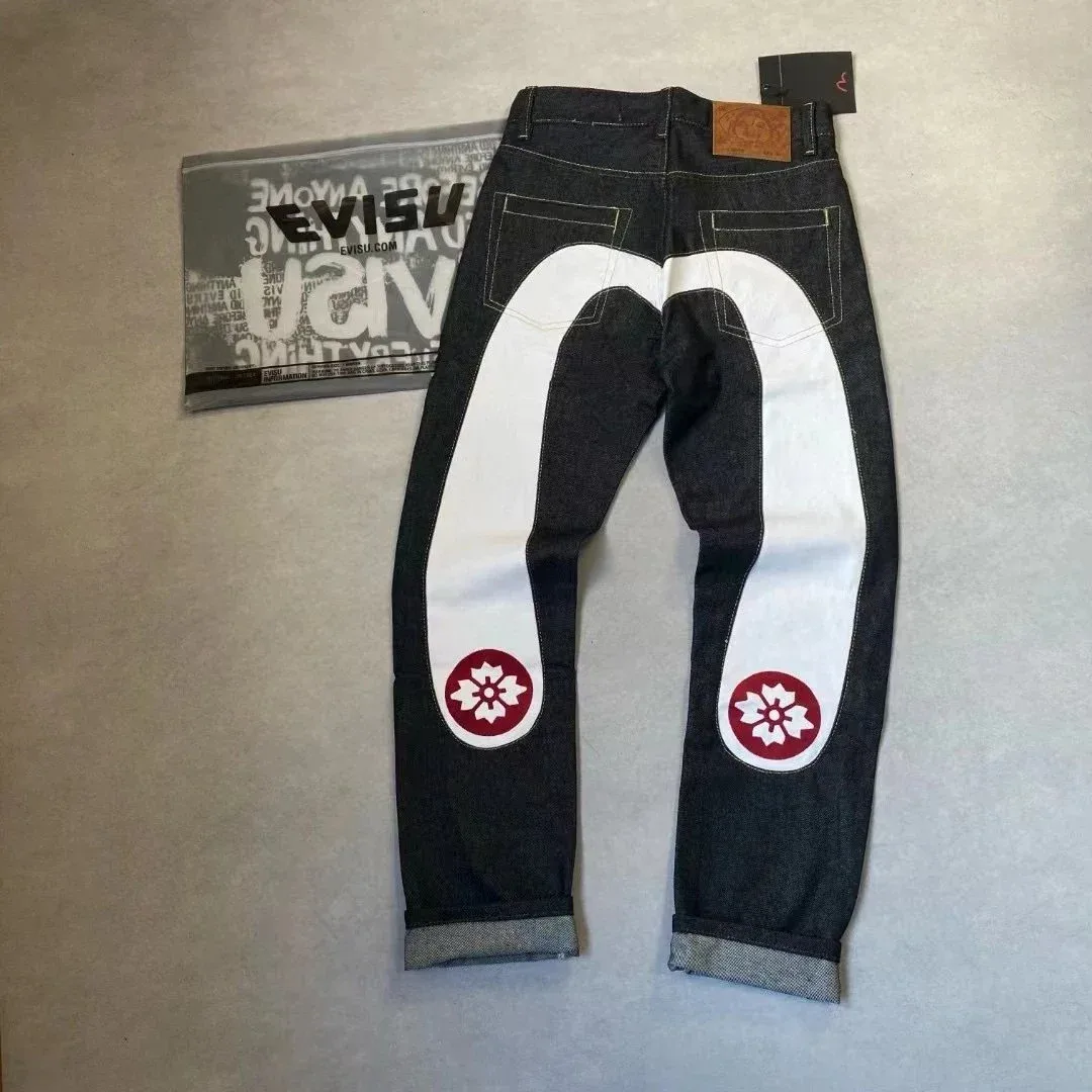 Evisu Evisu Seagull Indigo White Red Jeans Blue - 1