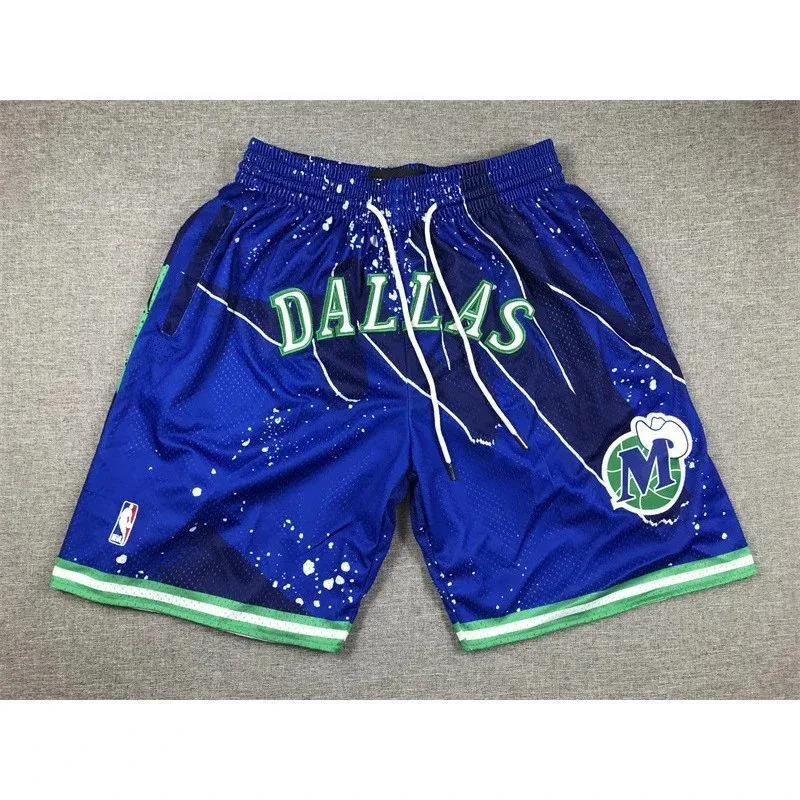 Other Dallas Mavericks Basketball Shorts Blue Green Blue - 1