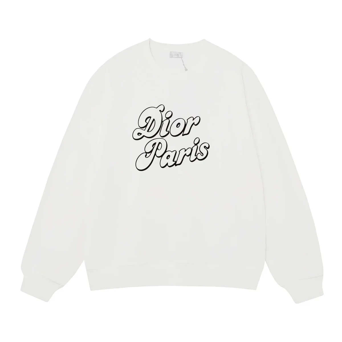 Dior Dior White Dior Paris Crewneck Sweatshirt White - 1