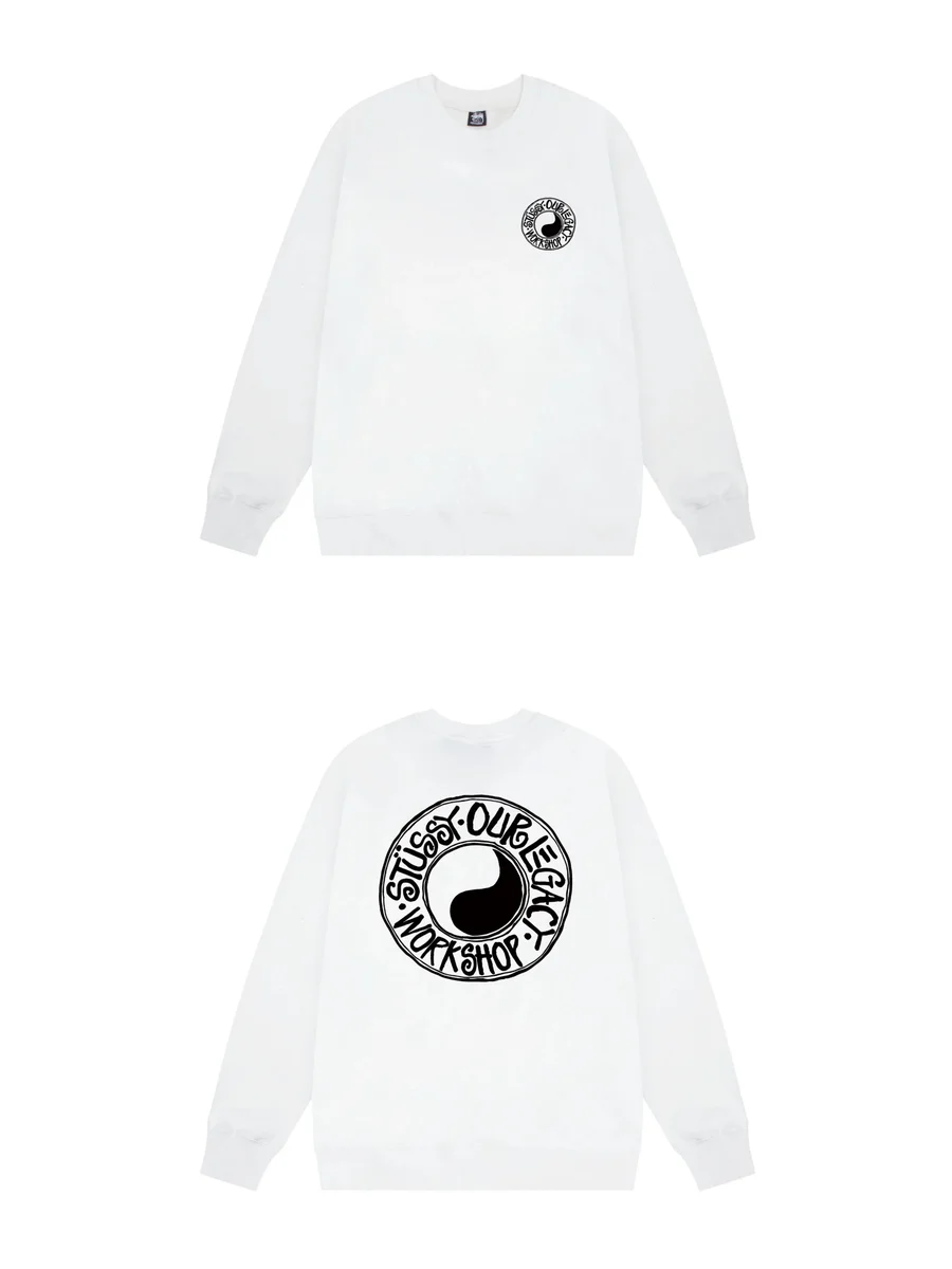 Stussy Stussy Stüssy Workshop White Crewneck Sweatshirt White - 1